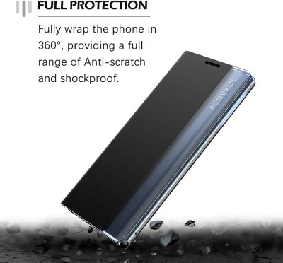  Луксозен кожен калъф тефтер ултра тънък SMART и стойка за Samsung Galaxy S20 FE G780F черен